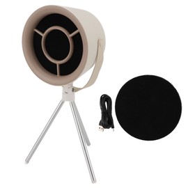 Portable Range Hood 5V White Detachable Strong Adsorption 3 Adjustable Speed Desktop Range Hood for Hot Pot