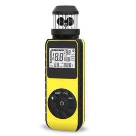 BTMETER BT-881M Air Anemometer Handy Air Anemometer Drone Wind Cup Anemometer with Direction, Digital Wind Temperature Measuring Wind Speed 5 Units of High Speed Wind Speed, Max/Average, Surging Flight - Japanese Manual