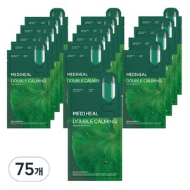 Mediheal Double Calming Water Mask 20ml, 1 pack, 75 pieces / 메디힐 더블 카밍 워터 마스크 20ml, 1개입, 75개