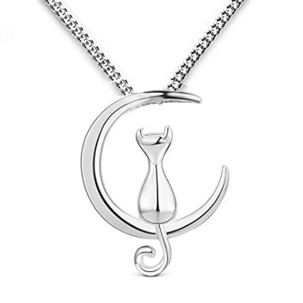 findout 925 Sterling Silber Nette Katze lieben Sie auf dem
