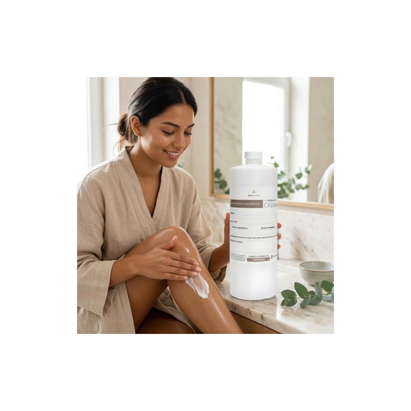 Crema Corporal de Eucalipto, Hidratante Refrescante, 1 Litro