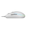 MARSGAMING Gaming MMGW White Gaming Mouse RGB Flow Non-Slip Mac/Windows/Linux