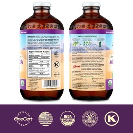 Lily Of The Desert Aloe Vera Juice, Preservative Free - Whole Leaf Aloe Vera Drink with Natural Vitamins, Digestive Enzymes for Gut Health, Stomach Relief, Wellness, Glowing Skin,