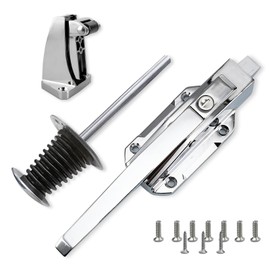 SZRUNZHU Walk in Cooler Door Closer,Freezer latches Commercial Handle,Push to Open Door Latch Solid Metal Interior Release Handle Offset -1/5 In-3/5 in Offset (Base Height 3.5inch)