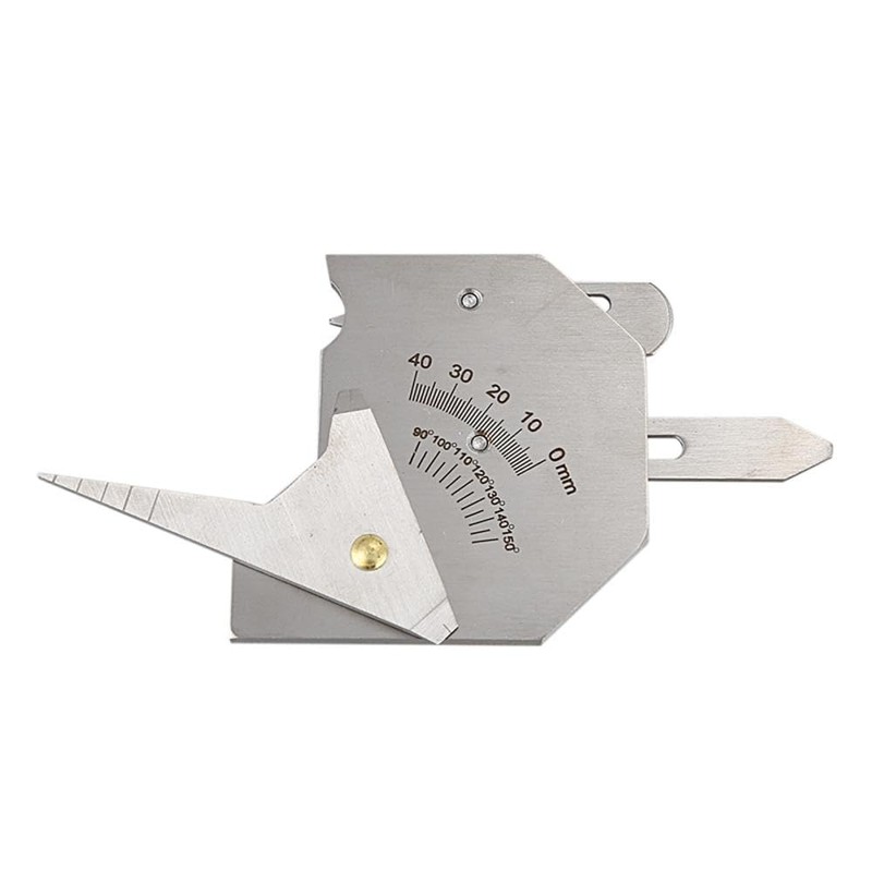 Welding Inspection Ruler, 0-40mm Stainless Steel Welding Gauge Inspection Test