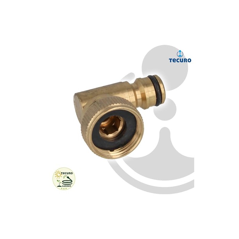 tecuro Angled tap connector with plug-in coupling and 3/4 internal