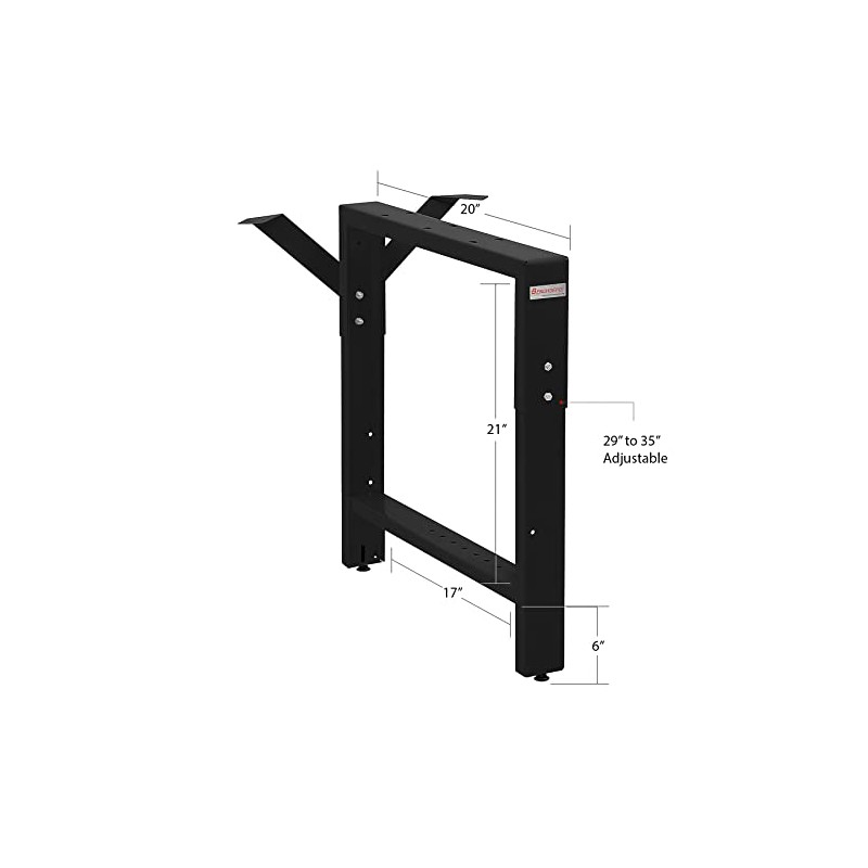 Workbench Table Frame Leg - Center Leg - 20" Depth
