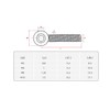 binifiMux 6pcs 304 Stainless Steel M8 x 50mm Machinery Shoulder