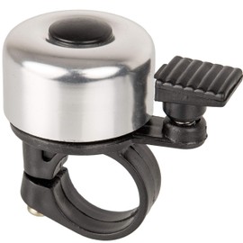 Your Day Mate Bicycle Bell, Selection, Loud and Clear, for Handlebars with a Diameter of 21-25 mm, with Screw for Attaching, Bicycle Bell, Bicycle Accessories, silver