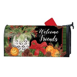 MailWraps Studio M Spiced Oranges Fall/Winter, The Original Magnetic Mailbox Cover, Made in USA, Superior Weather Durability, Standard Size fits 6.5W x 19L Inch Mailbox