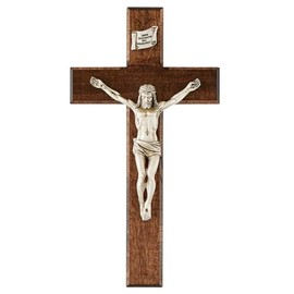 Trinity Church Supply Shroud of Turin Crucifix Religious Christian Crosses for Wall Hanging, 10 Inch Height