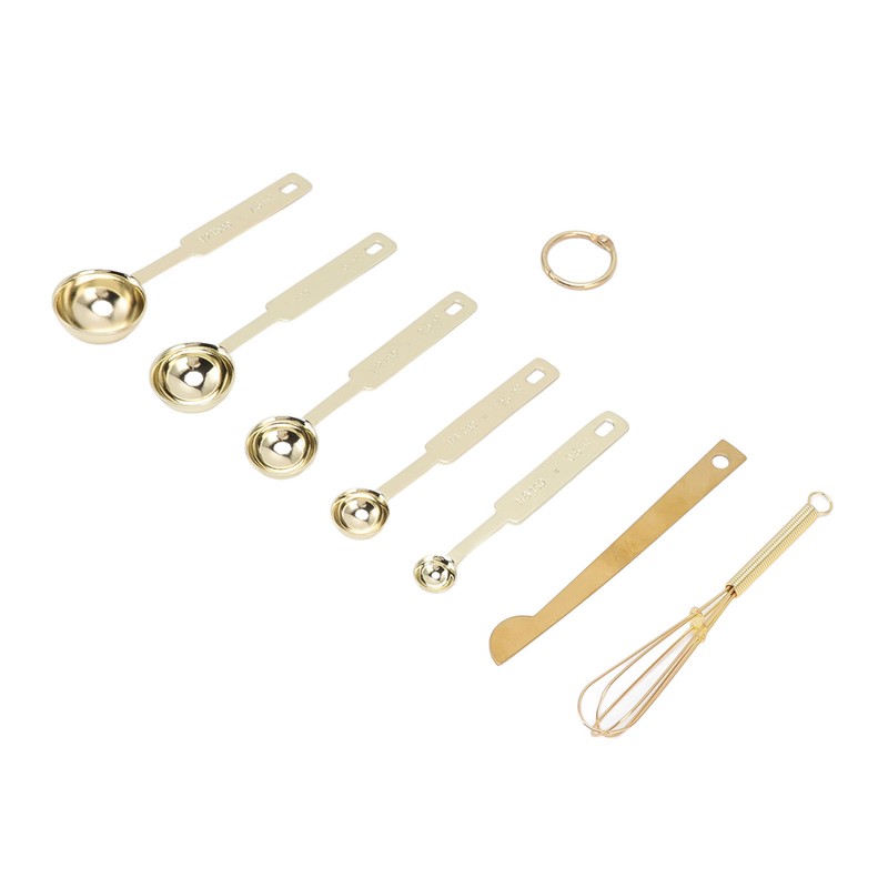 Measuring Spoons 7 in 1 Stainless Steel Stackable Design Multifunction
