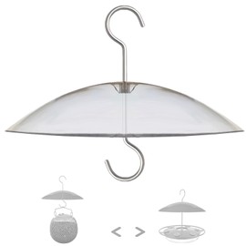 8" Mini Rain Cover for Bird Feeder/House - Clear Small Protective Dome Guard Against Rain/Snow/Sun - Dia. 20CM