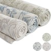 TOPICK Spring Table Runner Linen Farmhouse Table Cloth Blue Floral