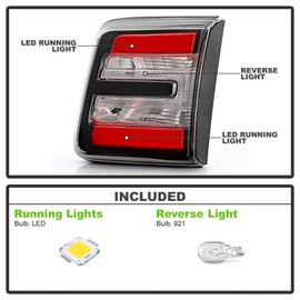 KEEKPO - For 2013 2014 2015 2016 GMC Acadia LED Inner Trunk Tail Light Lamp Replacement Right Passenger Side