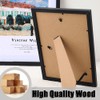 2PCS Photo Picture Frame 4x6 inch, Wooden Freestanding and Wall