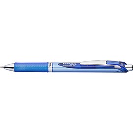 Pentel BLN75-C EnerGel Retractable Gel Rollerball Pen with Needle Tip 0.5 mm Pack of 12 Blue