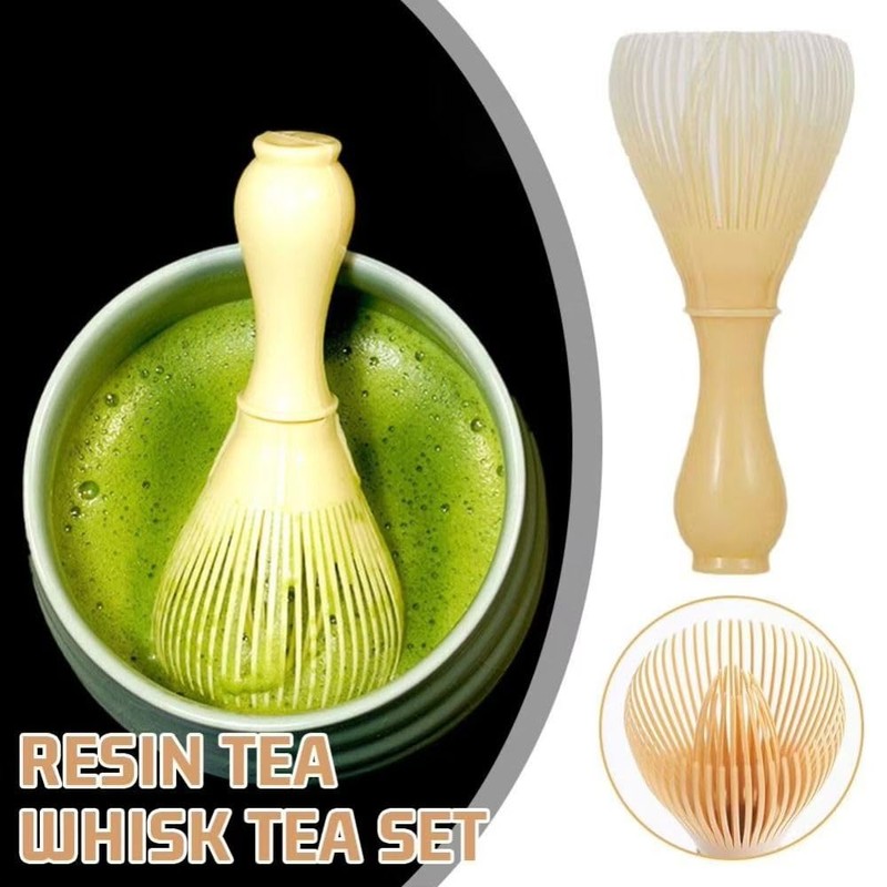 Traditional Handcrafted Matcha Whisk Reusable PP Resin Tea Brush for