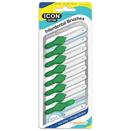 ICON OPTIM Interdental Brush Medium Green (Pack 8)