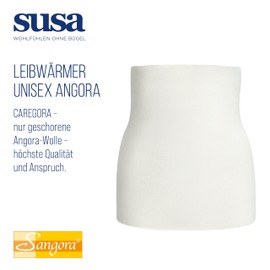 SUSA Women's Unisex Angora Leibwärmer s8110161 Plain Vest, White (wollweiß s115), UK 22 (Manufacturer size: X-Large)