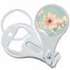 Pink Blossom Flower Nail Clippers Plus Bottle Opener Keychain