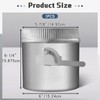 Therwen Backdraft Damper Duct Manual Volume Damper with Sleeve Galvanized