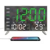 Table Clock, Digital Alarm Clock, LED, Bright, Visible at Night,