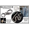 Double Skull Wallet Chain Marine Grade Stainless Steel in Black