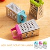 Ciieeo 6pcs Mini Cheese Grater, Stainless Steel Small Box Graters