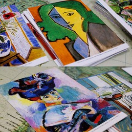 HOSTEESSCHOICE Beautiful Art Postcards set of 30 Henri Matisse Post card variety pack Famous Painting Scenery,4 x 6 Inches