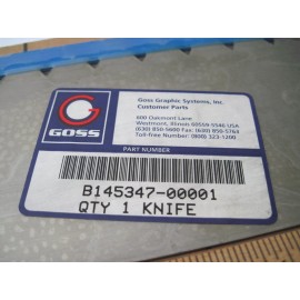 Goss Knife Blade B145347-00001 - New Old Stock