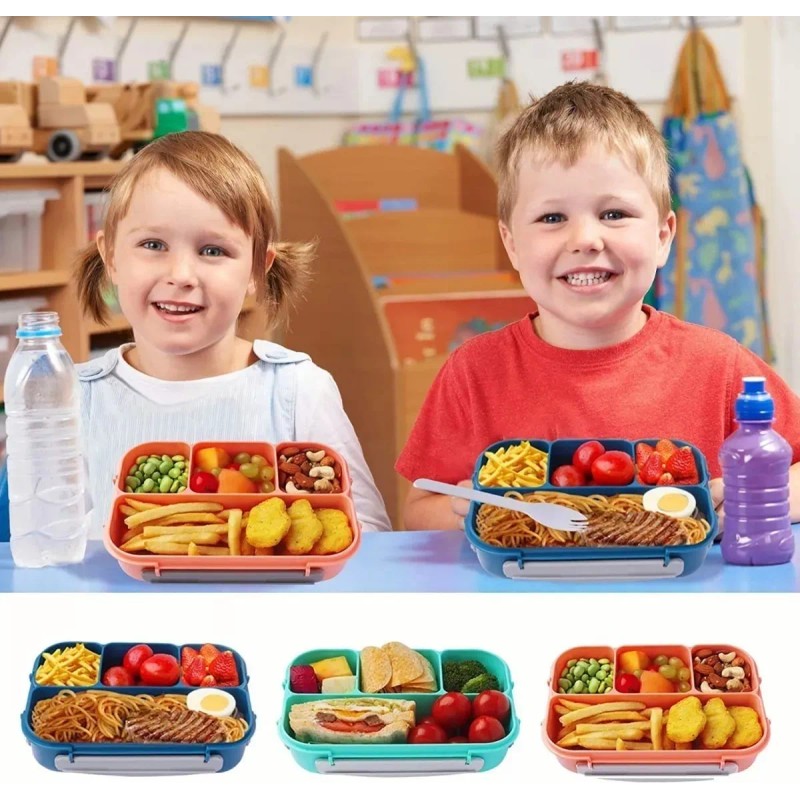 Extreme Beauty Lonchera Lunch Box Kawaii Portaviandas Libre Bpa Cubiertos