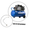 LALAFINA 2pcs Aluminum Air Compressor Replacement Tubes Long Exhaust Hose