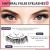 MOVVIYE Magnetic Eyelashes, Magnetic Eyelashes with Applicator, 2025 New Reusable