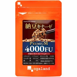 オーガランド (ogaland) ナットウキナーゼプレミアム4000FU (30粒 / 約1ヶ月分) 4000FU サプリ (納豆菌/デキストリン) 菌活 納豆キナーゼ