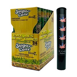 DC Crafts Nation Pop Lid Protector with Cyclones Sugar Cane 24 Count Box - Flag Leaf