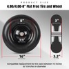 (2-PACK) 4.80/4.00-8" Tire and Wheel - Universal Fit 16" Flat