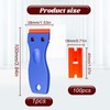 2 Pcs Plastic Scraper with 100 Pcs Plastic Blades,Scratch-Free Plastic