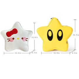 FENGJINRUHUA Cute Cartoon Teens 3D Star y2k Backpack Boys Girls Schoo Bag Lightweight Waterproof Bookbags