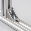 sourcing map 4Pcs Inside Corner Bracket Gusset, 88x88x42mm 4590 Angle
