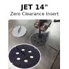 Speedway Bandsaw Table Zero-Clearance Insert Plate for 14 Jet Model