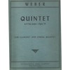 Quintet in Bb (flat) Major, Opus 34 for Clarinet and
