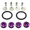 JDMSPEED Purple Universal CNC Billet Bumper Trunk Quick Release Fastener