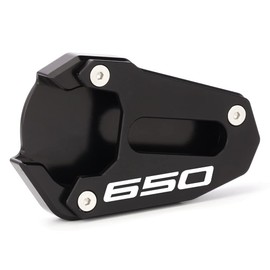 Modeer For Suzuki SV650 SV650X 2016-2022 Gladius SFV 650 2009-2018 Motorcycle Stand Pad Foot Side Stand Extension Support Plate SV 650 X 650X SFV650 Accessories (Black-1)