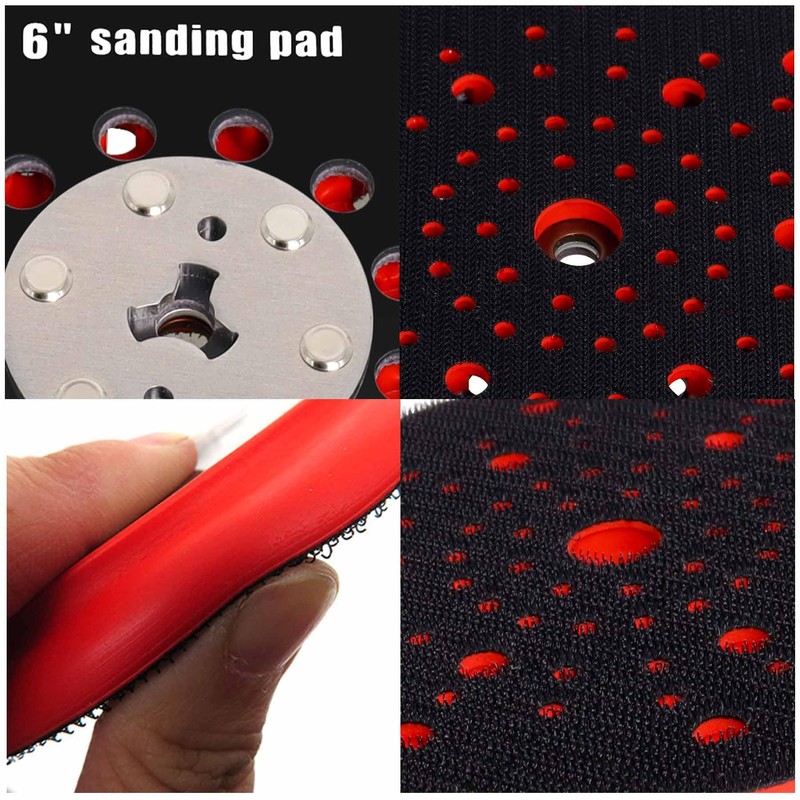 Poweka Sanding Disc 150 mm with Hook and Loop Multihole