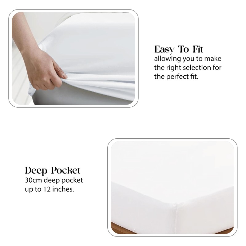 Apex Furnishings 100% Egyptian Cotton 300 Thread Count Super King