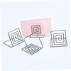 CAXUSD 20pcs Square Memo Holders for Wedding Banquet Elegant Place