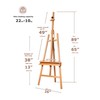 DJAR Art Easel Stand for Painting, Solid Beech Wood Adjustable
