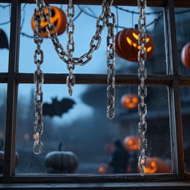 Zcaukya Halloween chains, Plastic Chains Props, 6 Feet Decoration Chain, Great for Costume Party