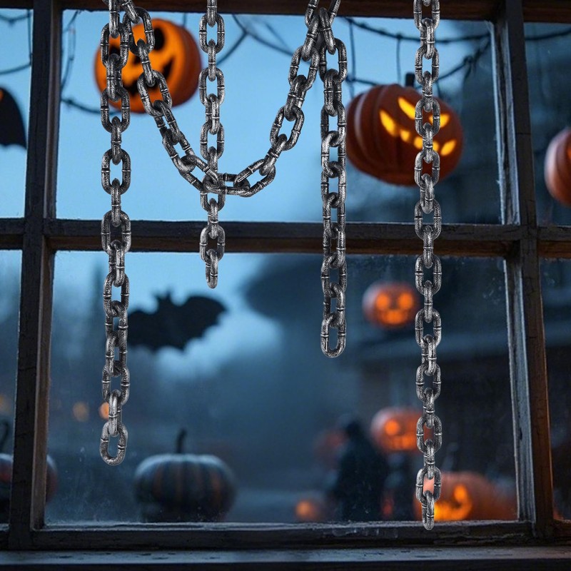 Zcaukya Halloween chains, Plastic Chains Props, 6 Feet Decoration Chain,